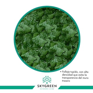 Foto 8 | Follaje Artificial en Rollo Enredadera Muro Verde 1 m x 3 m