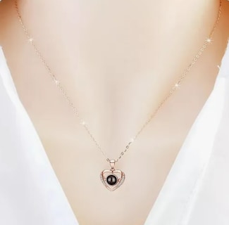 Foto 4 | Collar Xtellar De Corazón De San Valentín Caja Flor Eterna Regalo