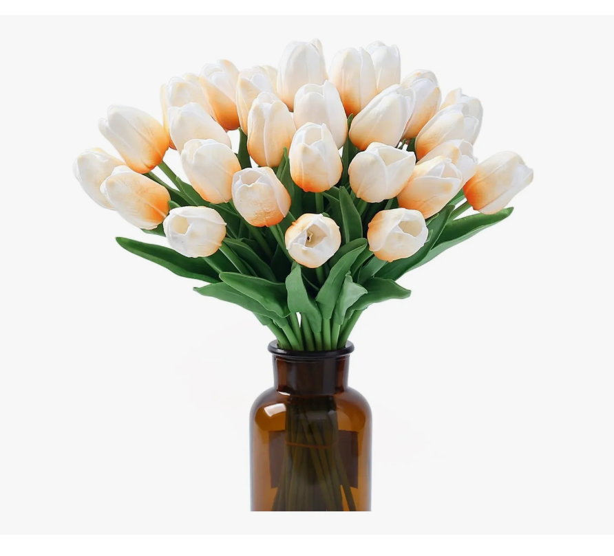 Foto 2 pulgar | 20 Piezas De Flores Xtellar De Seda De Tulipán Artificiales A Granel