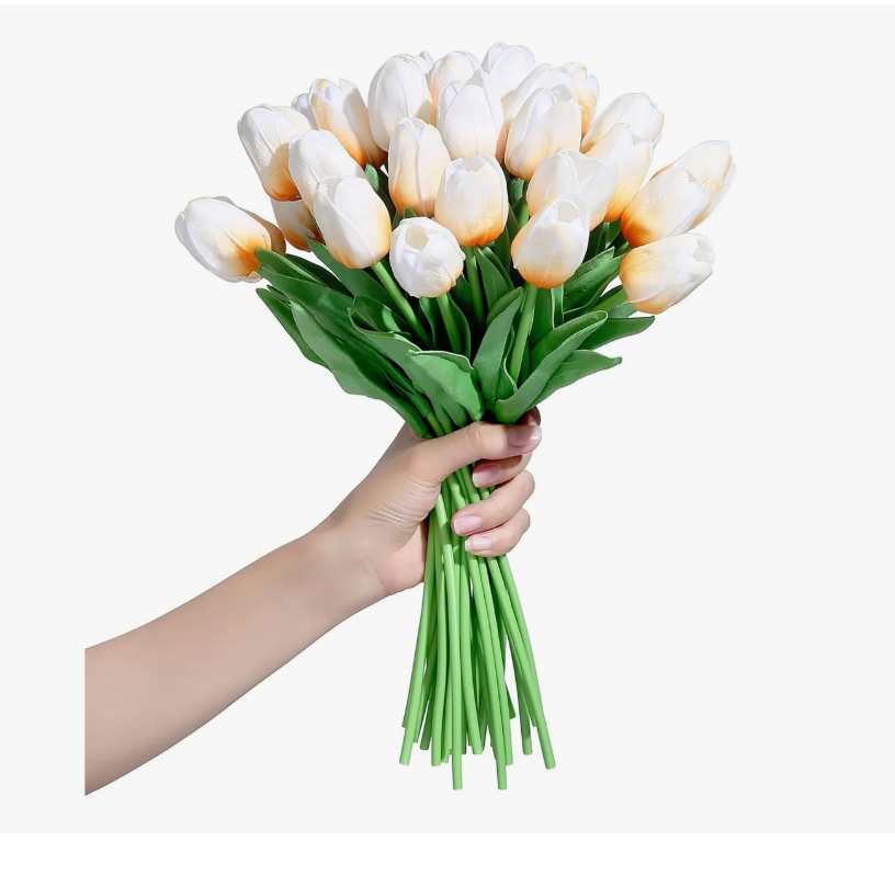Foto 3 pulgar | 20 Piezas De Flores Xtellar De Seda De Tulipán Artificiales A Granel