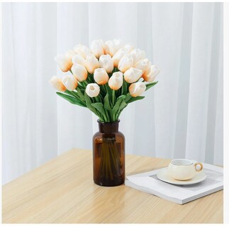 Foto 3 | 20 Piezas De Flores Xtellar De Seda De Tulipán Artificiales A Granel