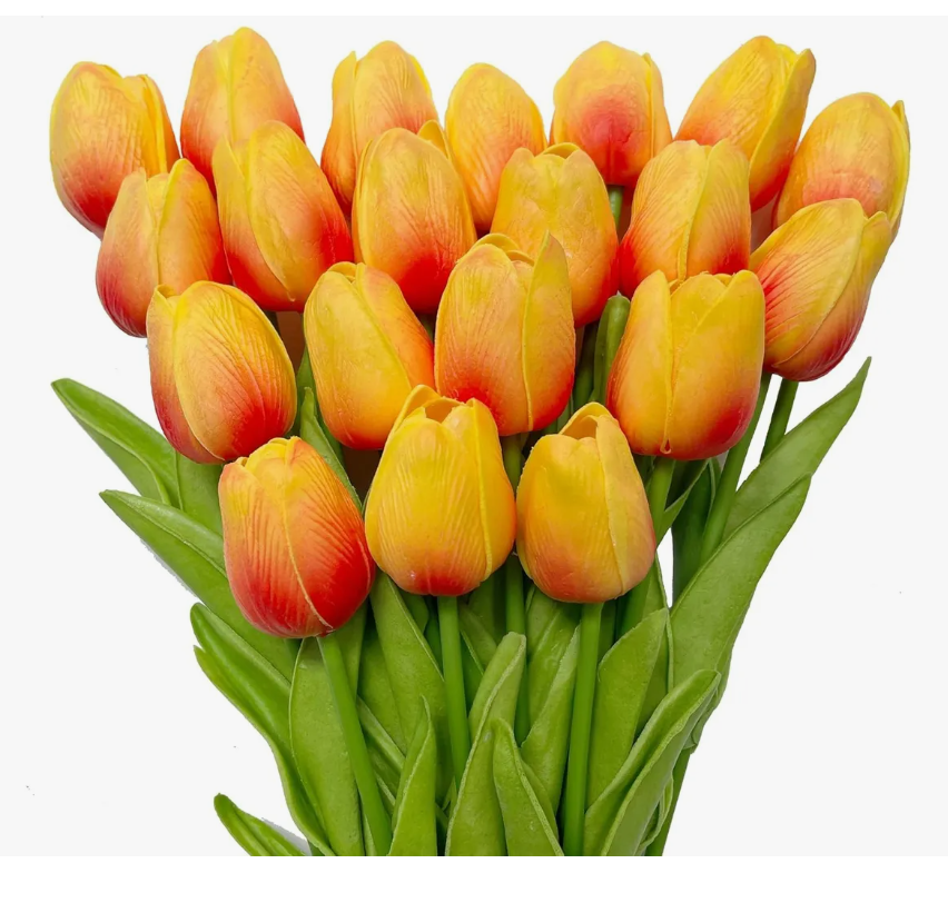 Foto 2 pulgar | 20 Piezas De Flores De Seda De Tulipán Artificiales A Granel