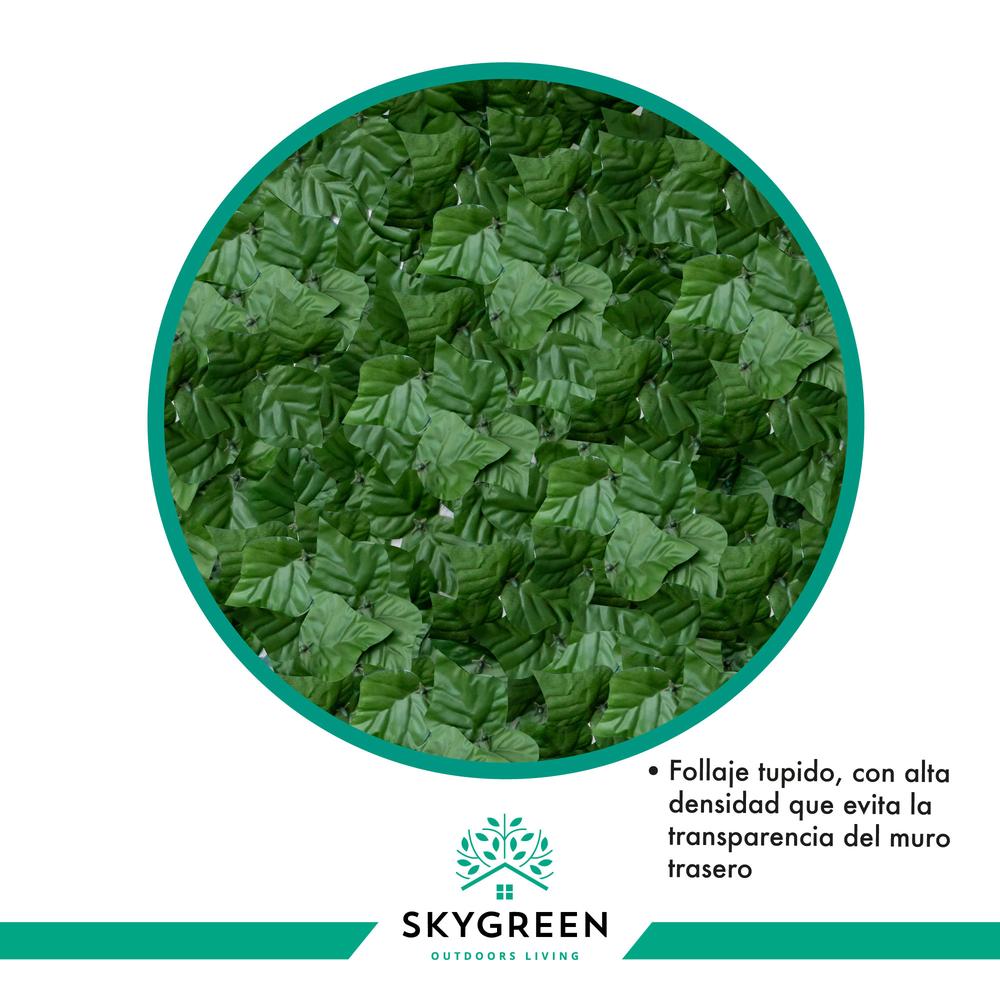 Foto 9 pulgar | Rollo Follaje Artificial Muro Verde Sky Green 6mtrs X 1mtrs Enredadera