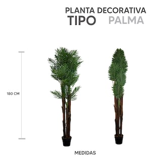 Foto 3 | Jauz Improvement Set 4pz Planta Artificial De Plástico Tipo Bamboo 180cm Hogar Sala Interior/Exterior