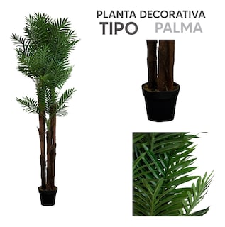 Foto 4 | Jauz Improvement Set 4pz Planta Artificial De Plástico Tipo Bamboo 180cm Hogar Sala Interior/Exterior