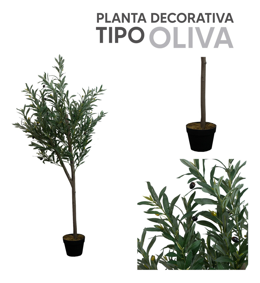 Foto 4 | Planta Artificial de Plástico Jauz Tipo Oliva 150 cm