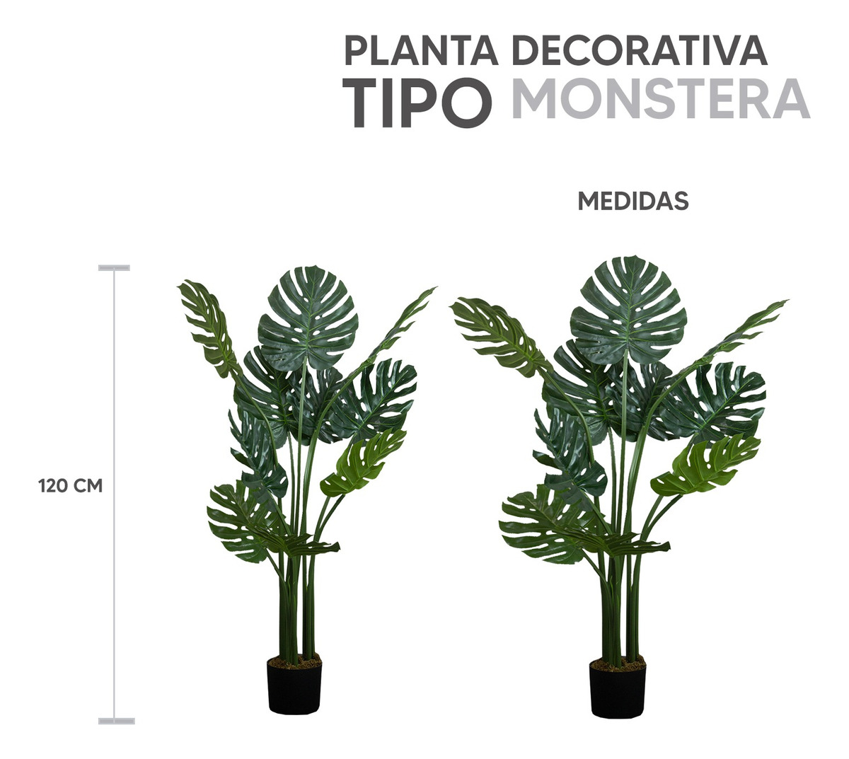 Foto 4 pulgar | Planta Artificial de Plástico Jauz Improvement JOSI0235 Tipo Palma 120 cm