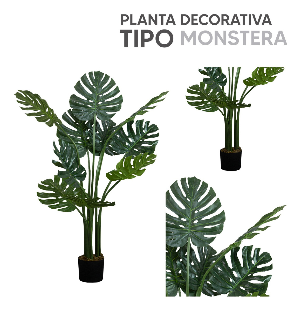 Foto 5 pulgar | Planta Artificial de Plástico Jauz Improvement JOSI0235 Tipo Palma 120 cm