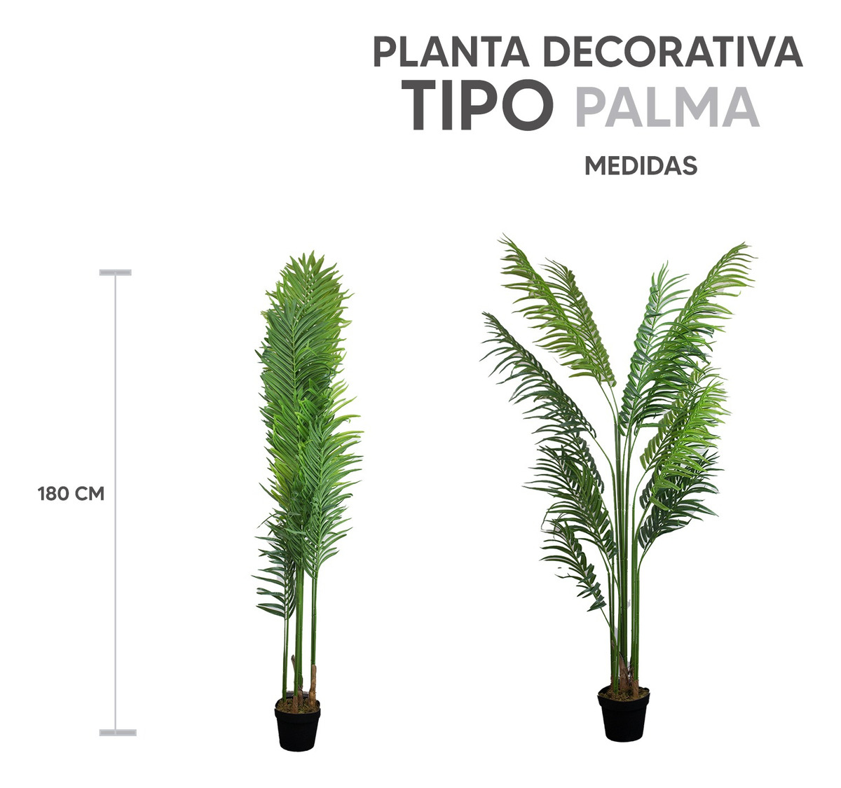 Foto 4 pulgar | Planta Artificial de Plástico Jauz Improvement Tipo Palma 18 0cm