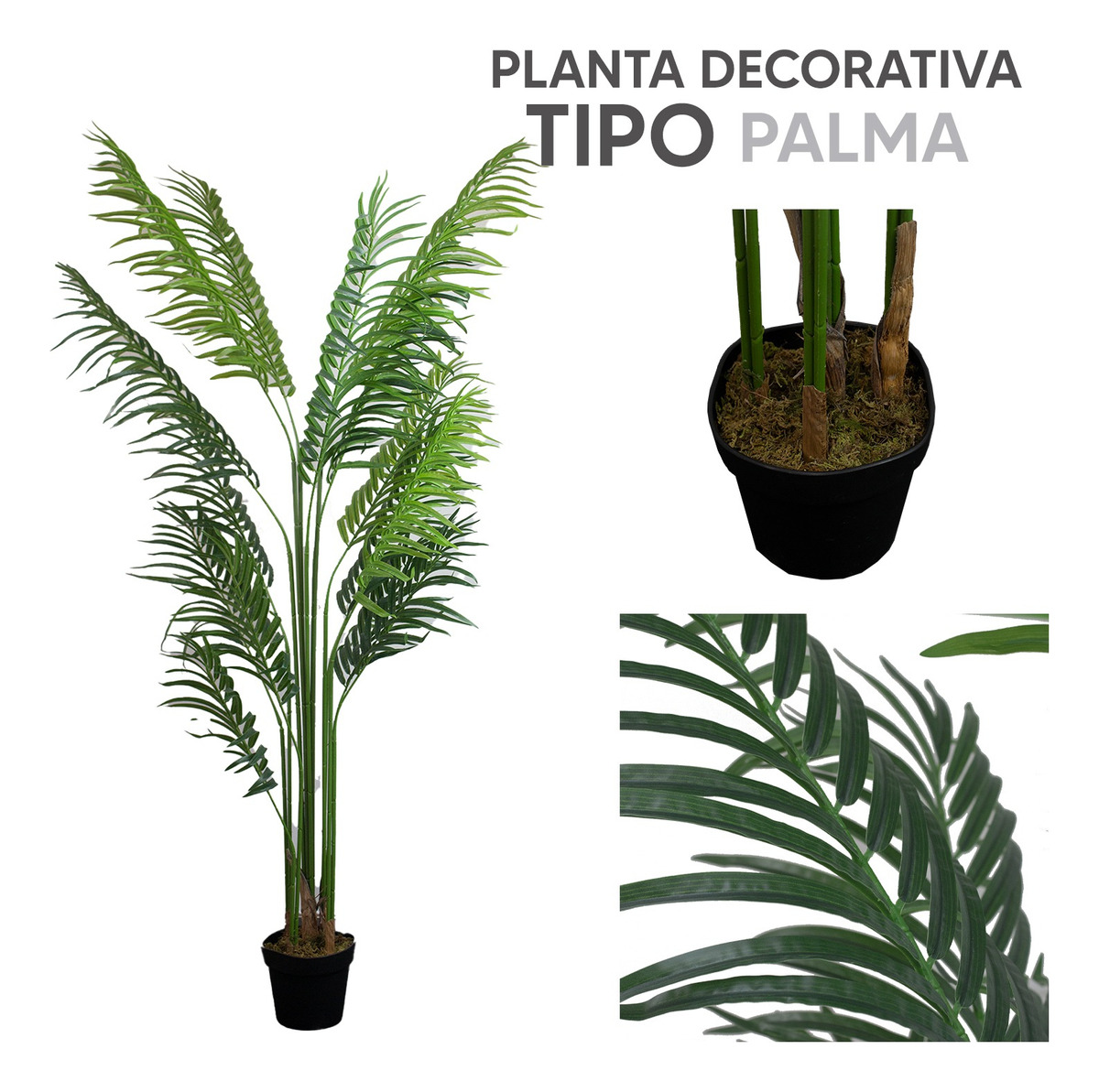 Foto 5 pulgar | Planta Artificial de Plástico Jauz Improvement Tipo Palma 18 0cm