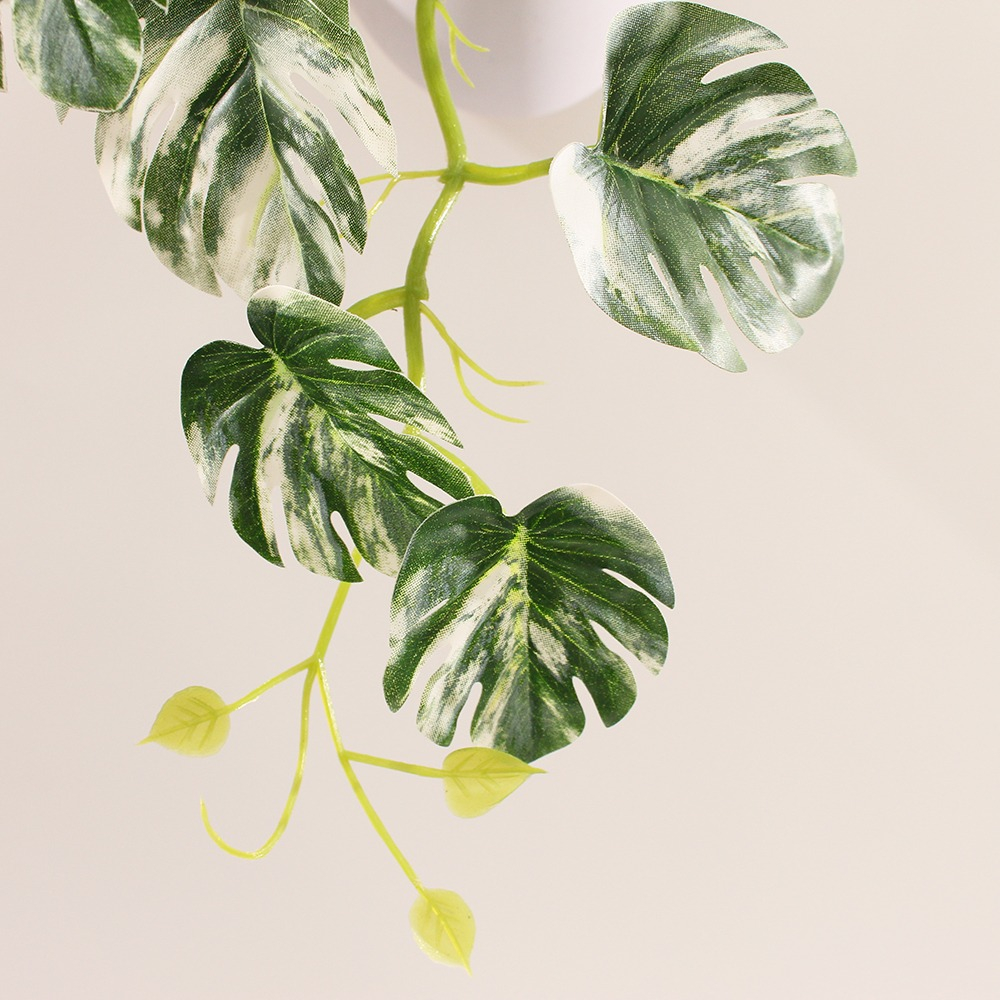 Foto 5 pulgar | Planta Artificial de Plástico Jauz Improvement JOSI0226 Tipo Mini Monstera 45 cm