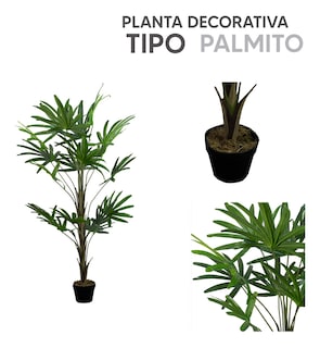 Foto 4 | Planta Artificial de Plástico Tipo Palma 150cm Jauz Improvement Set 4pz