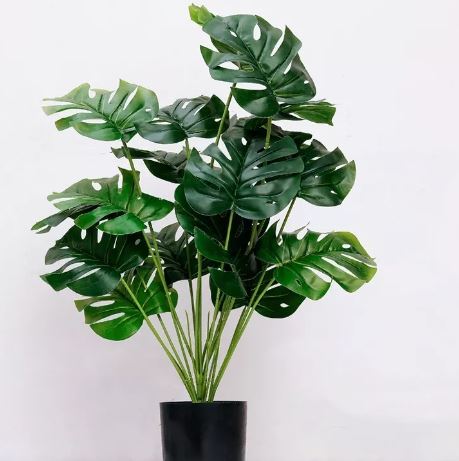 Plantas De Palma Artificial Wünd Hojas Tortuga Sintética 18 piezas $644