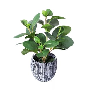 Foto 1 | Macetas Artificiales Decorativos Plantas Adornos Decoracion Macetero Gris