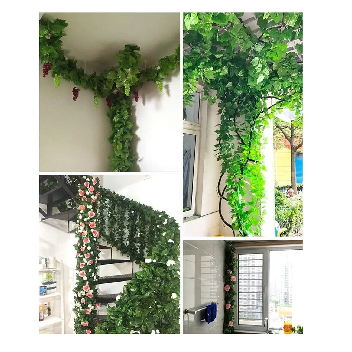 Foto 4 pulgar | Enredaderas Artificiales Plantas Colgantes Decorativas 24pz