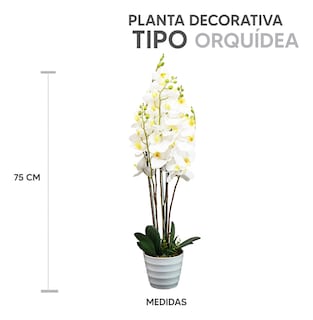 Foto 3 | Jauz Improvement Planta Artificial Tipo Orquídea Para Decoracion (Mod.J0257 )