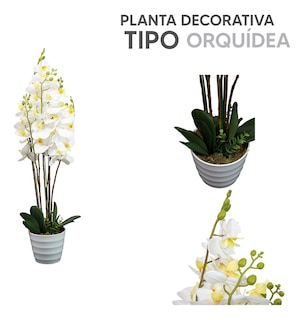 Foto 4 | Jauz Improvement Planta Artificial Tipo Orquídea Para Decoracion (Mod.J0257 )
