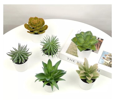 Foto 2 | Plantas Suculentas Artificiales Macetas Decorativas Bonsai