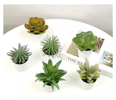 Foto 2 | Plantas Suculentas Artificiales Macetas Decorativas Bonsai