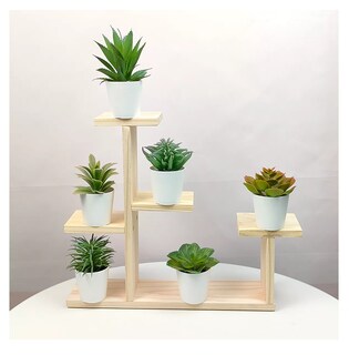 Foto 3 | Plantas Suculentas Artificiales Macetas Decorativas Bonsai