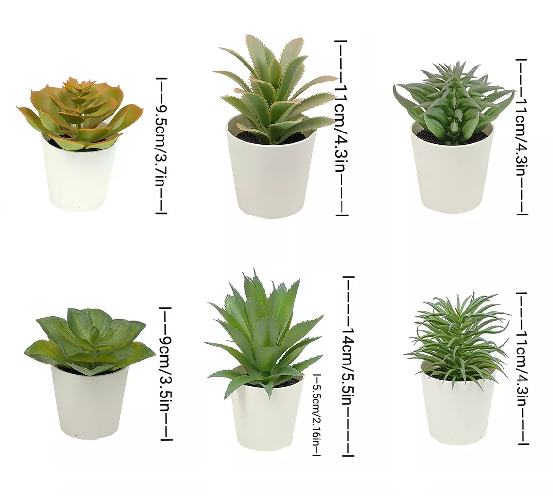 Foto 4 | Plantas Suculentas Artificiales Macetas Decorativas Bonsai