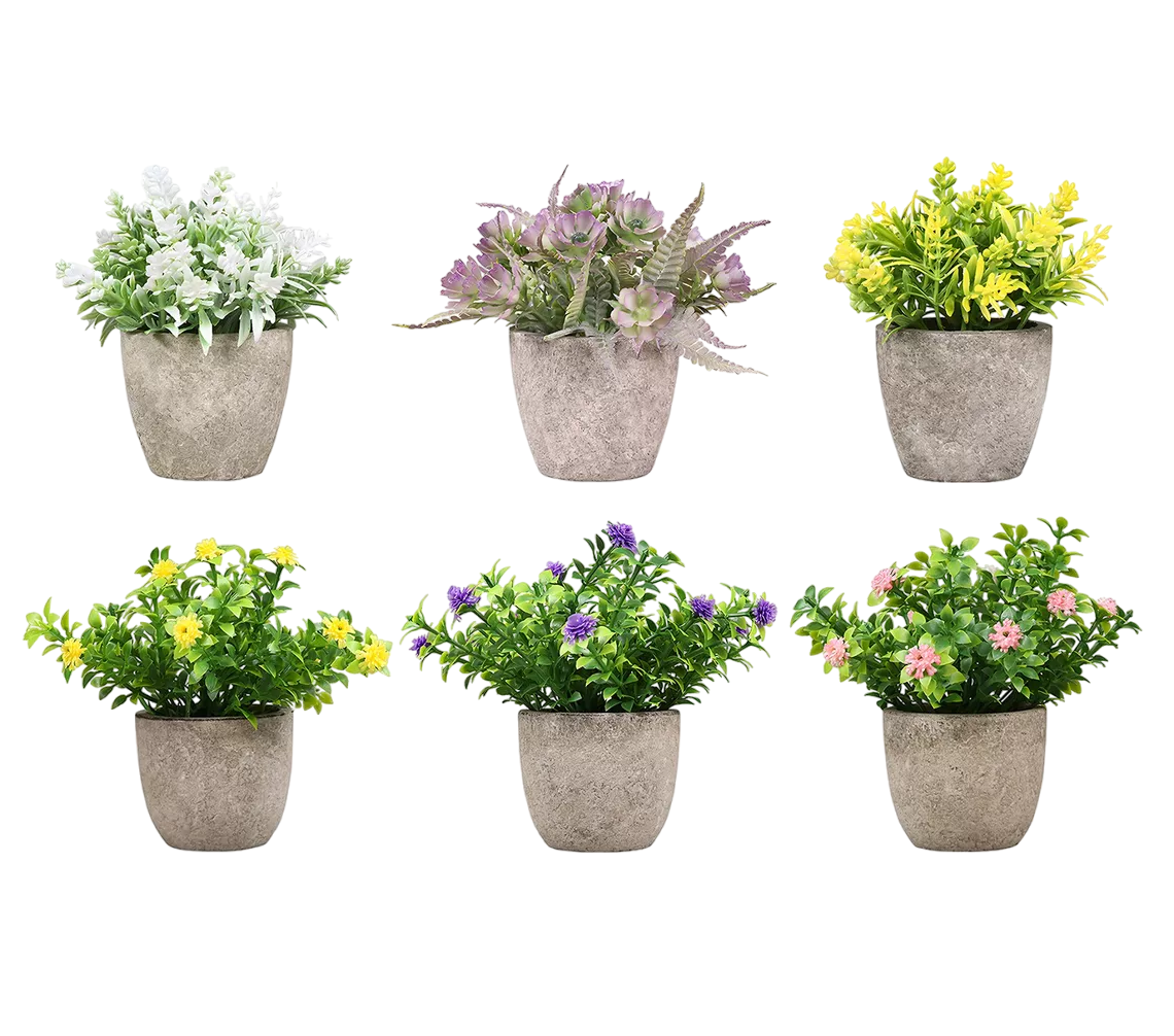 Foto 2 pulgar | Plantas Artificiales Decorativas Simuladas Hogar 6 Piezas