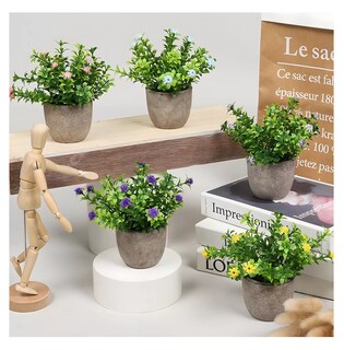 Foto 5 | Plantas Artificiales Decorativas Simuladas Hogar 6 Piezas