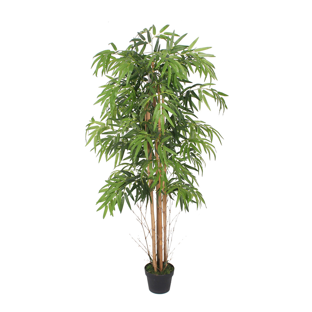 Planta Artificial Bamboo 1.80m Con Maceta Plastico