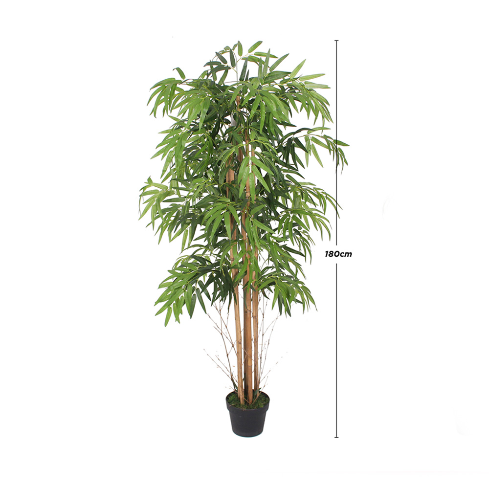 Foto 3 pulgar | Planta Artificial Bamboo 1.80m Con Maceta Plastico