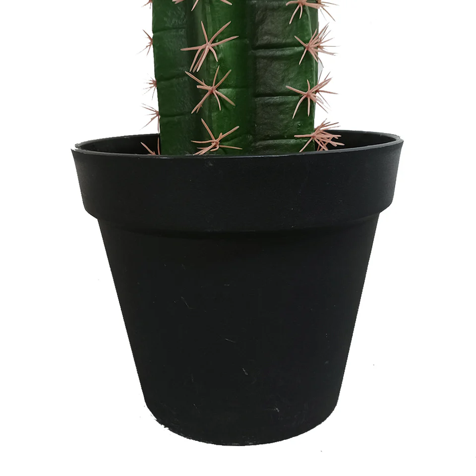 Foto 4 pulgar | Cactus Decorativo Verde Con Maceta De Plástico Negra