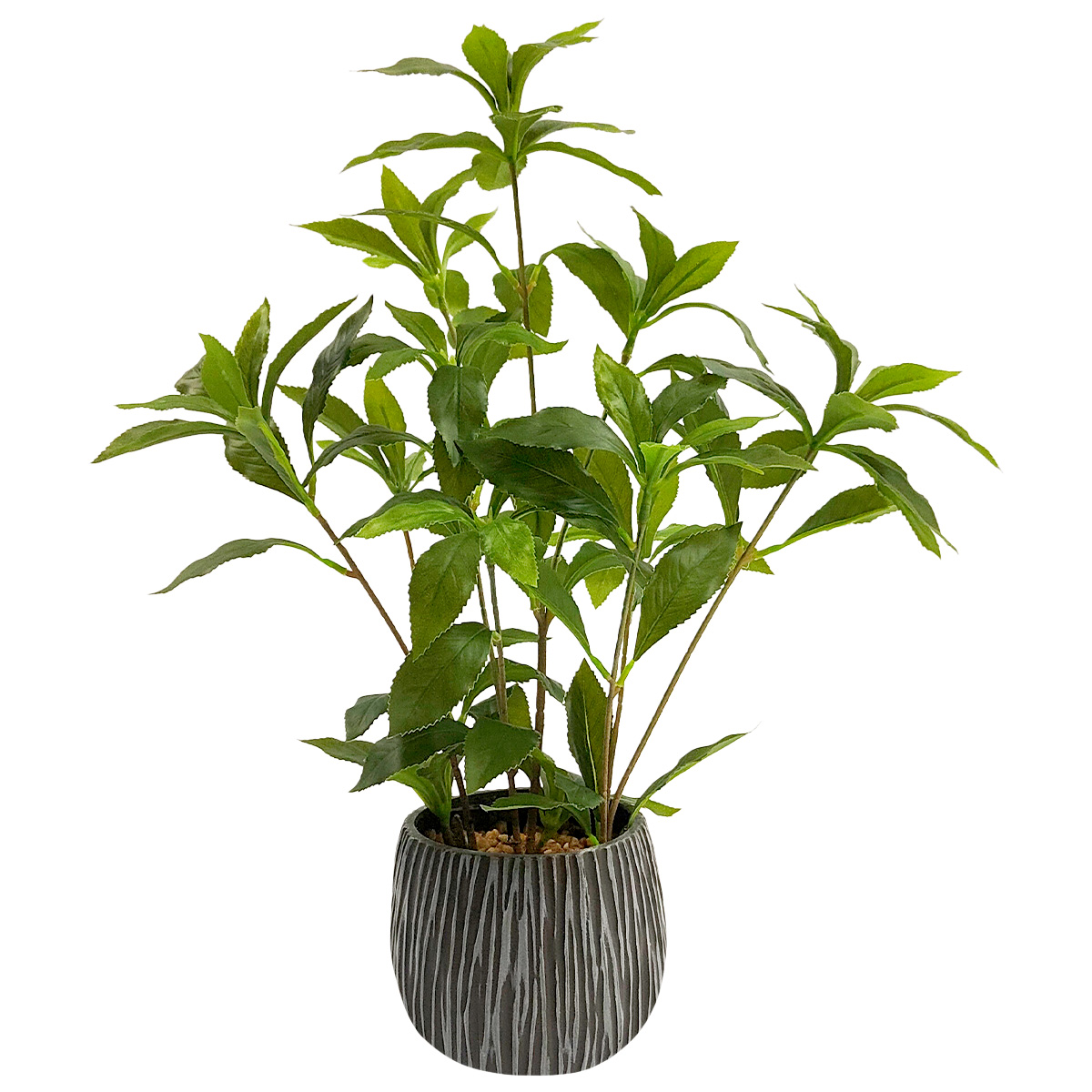 Foto 2 pulgar | Planta Artificial Moderna Con Maceta Decorativa Real Style Andromeda Japonesa Compacta Pack De 2 Unidades De 45cm De Al