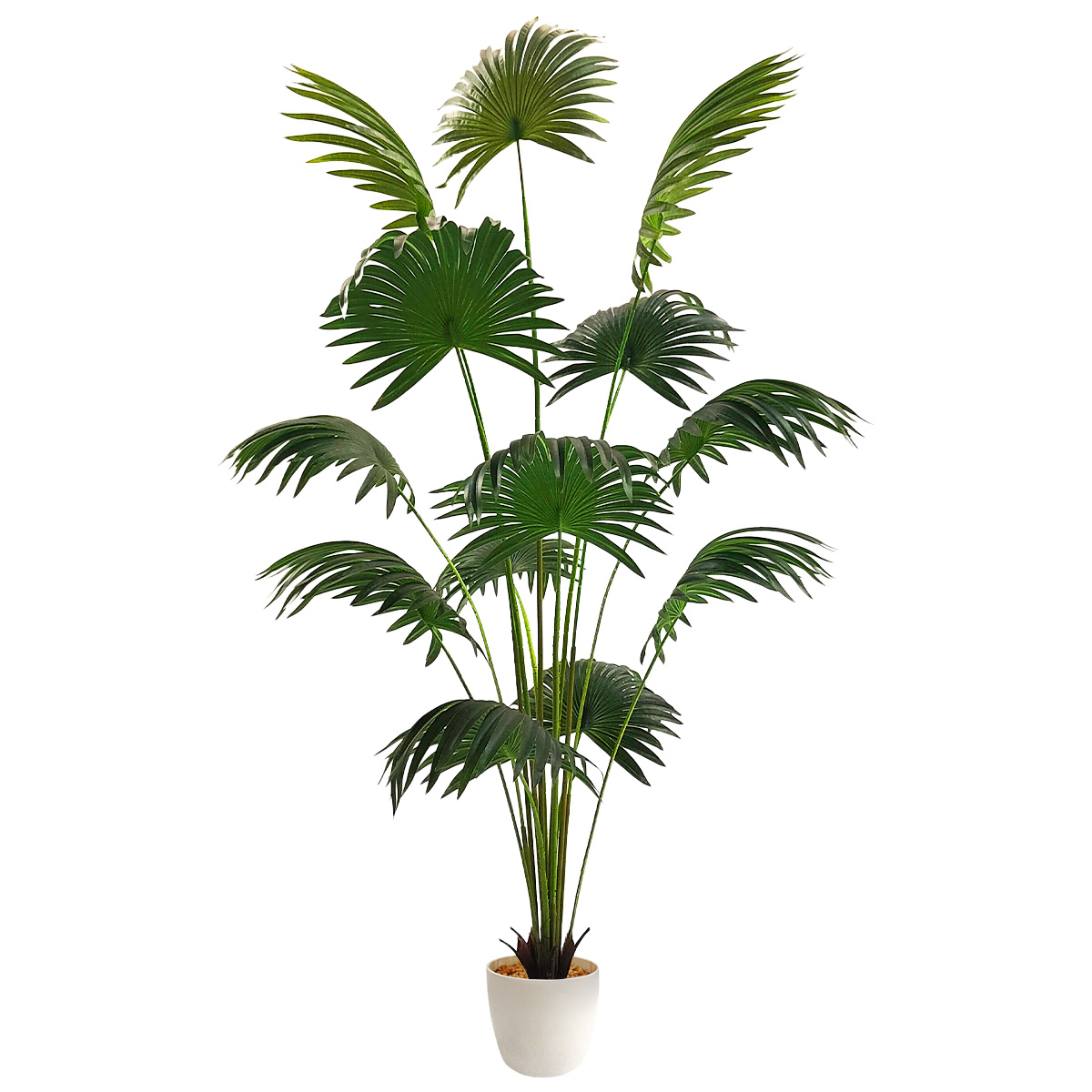 Planta Artificial Moderna Con Maceta Decorativa Real Style Palma Livistona Grande De 180cm De Alto