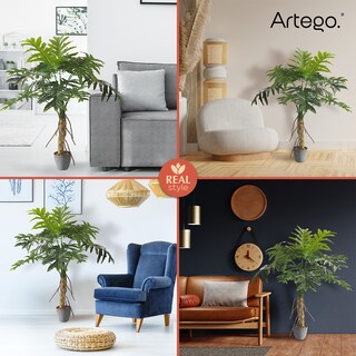 Foto 5 | Planta Artificial Moderna Con Maceta Decorativa Real Style Philodendro Garra De León De 130cm De Alto
