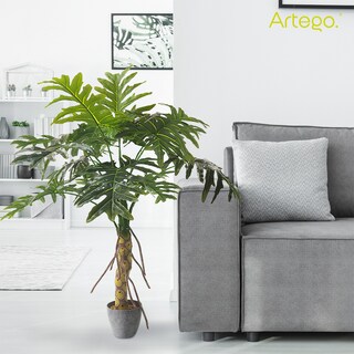 Foto 6 | Planta Artificial Moderna Con Maceta Decorativa Real Style Philodendro Garra De León De 130cm De Alto