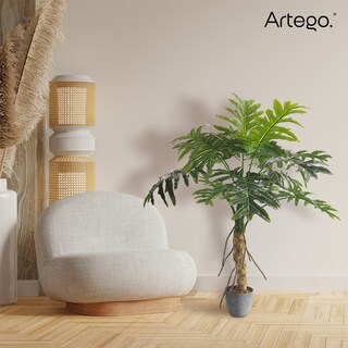 Foto 7 | Planta Artificial Moderna Con Maceta Decorativa Real Style Philodendro Garra De León De 130cm De Alto