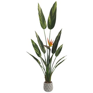 Foto 1 | Planta Artificial Moderna Con Maceta Decorativa Real Style Alpinia Zerumbet De 140cm De Alto Artego
