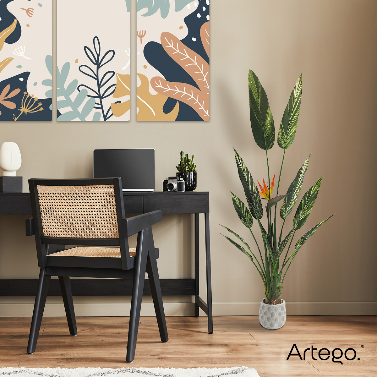 Foto 8 | Planta Artificial Moderna Con Maceta Decorativa Real Style Alpinia Zerumbet  De 140cm De Alto Artego