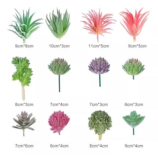 Foto 3 | Plantas Artificiales Flores Suculentas 21 Pcs Decoración Eo Safe Imports Esi-17578 Multicolor