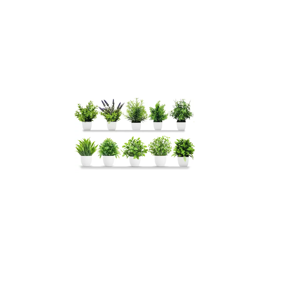 10 Piezas Plantas Artificiales Macetas Decorativas Bonsai Eo Safe Imports Esi-17573 Multicolor