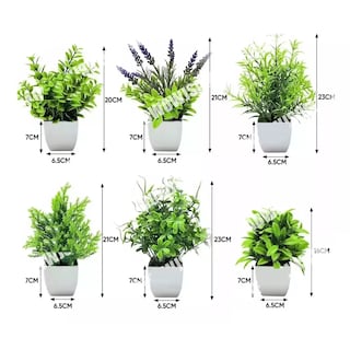Foto 2 | 10 Piezas Plantas Artificiales Macetas Decorativas Bonsai Eo Safe Imports Esi-17573 Multicolor