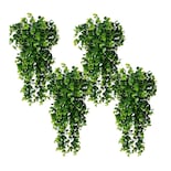 Planta Colgante Artificial Decorativa De Hojas De Eucalipto 4 Pcs Eo Safe Imports Esi-17574 Verde