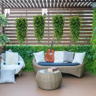 Foto 2 | Planta Colgante Artificial Decorativa De Hojas De Eucalipto 4 Pcs Eo Safe Imports Esi-17574 Verde