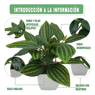 Foto 3 | 4 Macetas Plantas Artificiales Macetas Decorativas Eo Safe Imports Esi-17576 Multicolor