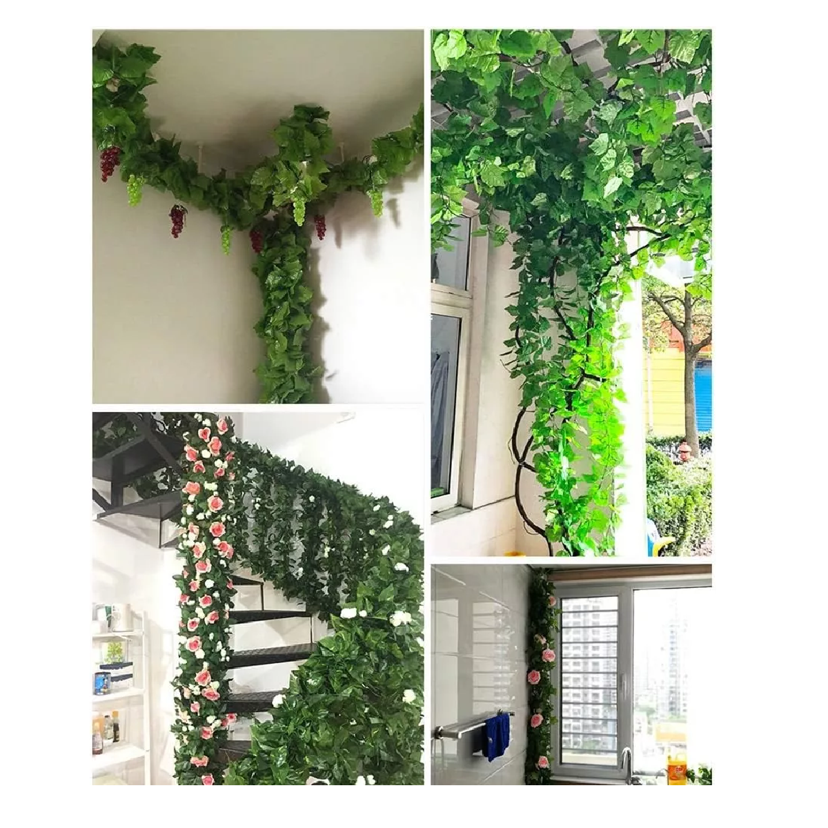 Foto 3 | 24pz Enredaderas Artificiales Lab.g Plantas Colgantes Decorativas