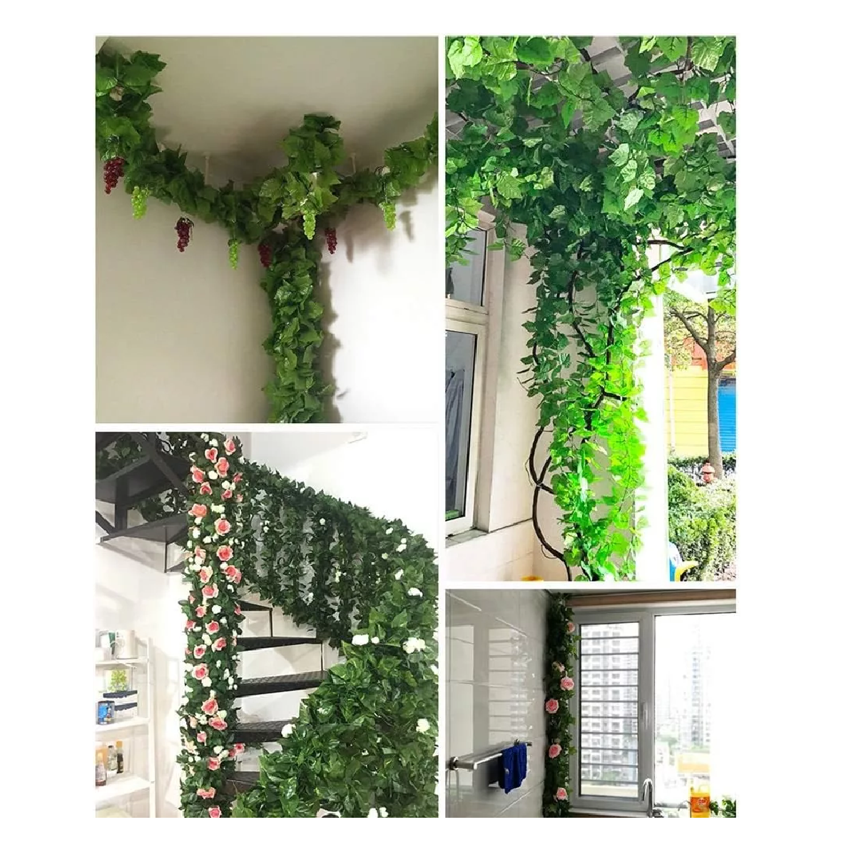 Foto 4 pulgar | Enredaderas Artificiales Belug Plantas Colgantes Decorativas 24pz