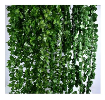 Foto 5 | Enredaderas Artificiales Colgantes Para Decoración 12 Pzs, Belug Verde