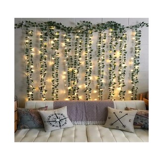 Foto 2 | Cortina Serie Luces 240led Lab.g Con 12pc Plantas Artificiale 3*2m Verde