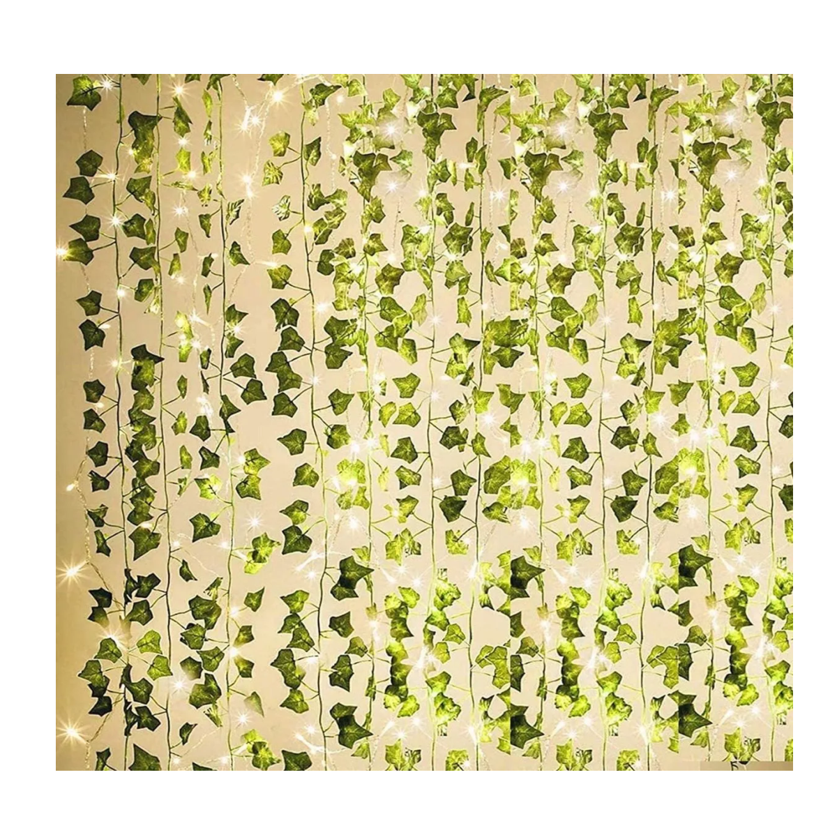 Foto 5 pulgar | Cortina Serie Luces 240led Lab.g Con 12pc Plantas Artificiale 3*2m Verde