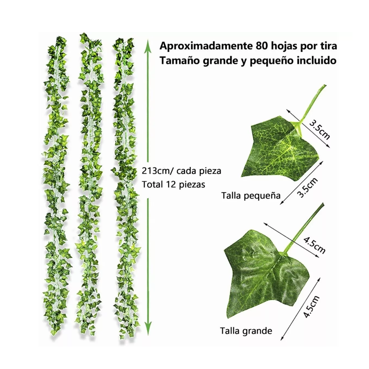 Foto 6 pulgar | Cortina Serie Luces 240led Lab.g Con 12pc Plantas Artificiale 3*2m Verde