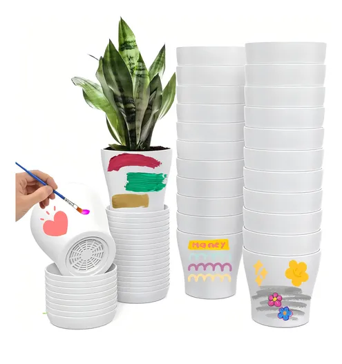 Xtellar Maceteros Pequeños De Plástico Para Interior, 22 Piezas